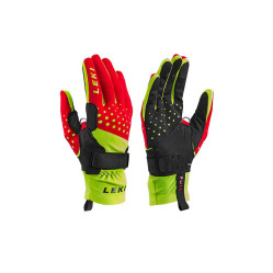 Перчатки Leki Nordic Race Shark red-yellow-black