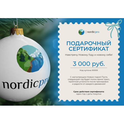 Подарочный сертификат "Навстречу Новому Году"  3 000 руб.