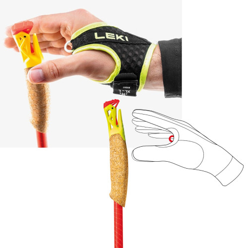 Bâtons De Trail LEKI Ultratrail FX ONE Carbone 115cm - Ultra-légers, Réglables, Poignée Liège