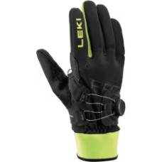 Перчатки Leki PRC Boa Shark Black-Neonyellow